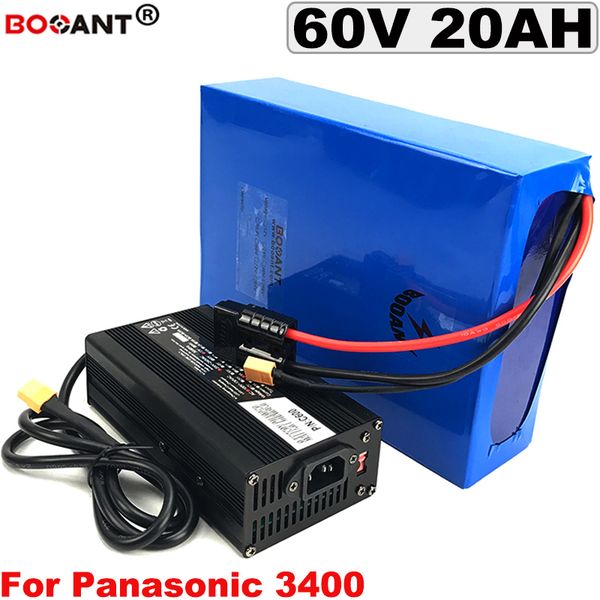 60V 20AH E-Bike Lithium Battery pack for Original Panasonic 18650 electric bike 60V For Bafang 1000W 1500W Motor with 5A Charger
