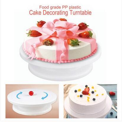 Hot sales Wholesales Free shipping Cake Decoration Turntable Practical Table Rotating Disc Non-Slip Baking Tool