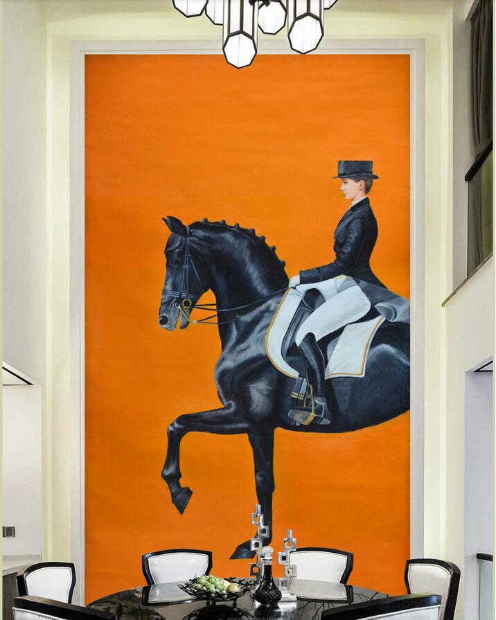 3d wallpaper custom photo HD giant European royal equestrian oil painting art porch landscapes room muals wall paper for walls 3 d
