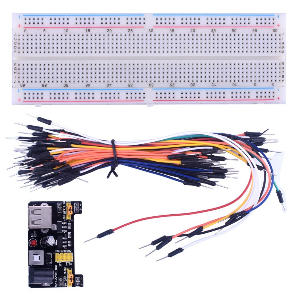 MB102 Breadboard & Power Module & 65pcs Bar Breadboard Electronics Kit for Raspberry Pi 3