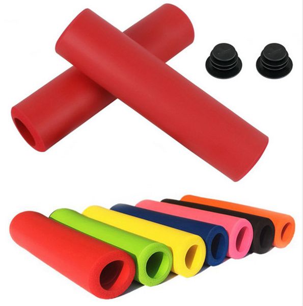 1Pair Bicycle Handle bar Grips Cover Outdoor MTB Mountain Bike Cycling Bicycle Silicone Anti-slip Handlebar Soft Grips NY079
