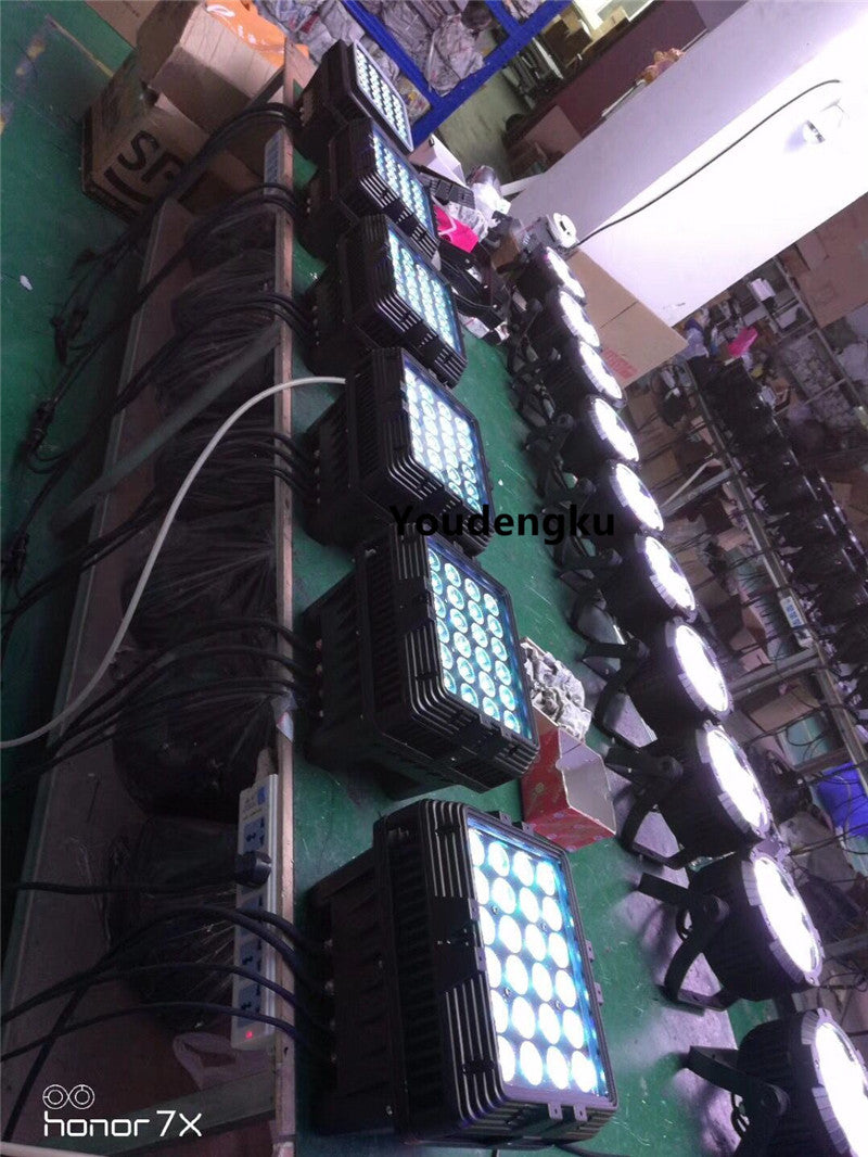 6 pcs cheap city color led wall washer waterproof ip65 led party lights 24x15w rgbwa 5-in-1 dmx outdoor led wall washing light