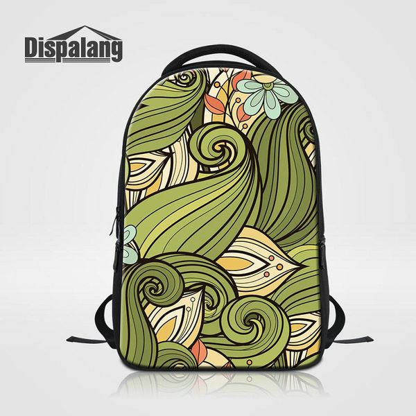 Women&#039;s Fashion Traveling Outdoor Hiking Knapsack Abstract Flower Design School Backpack Laptop Bags For High Class Students Children R