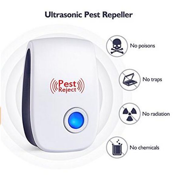 2018 Ultrasonic Pest Repeller & Mouse Repeller Plug in Pest Control - Pest Repellent & Mosquito Repellent for Mice,Rat,Bug,Bedbug,Spider