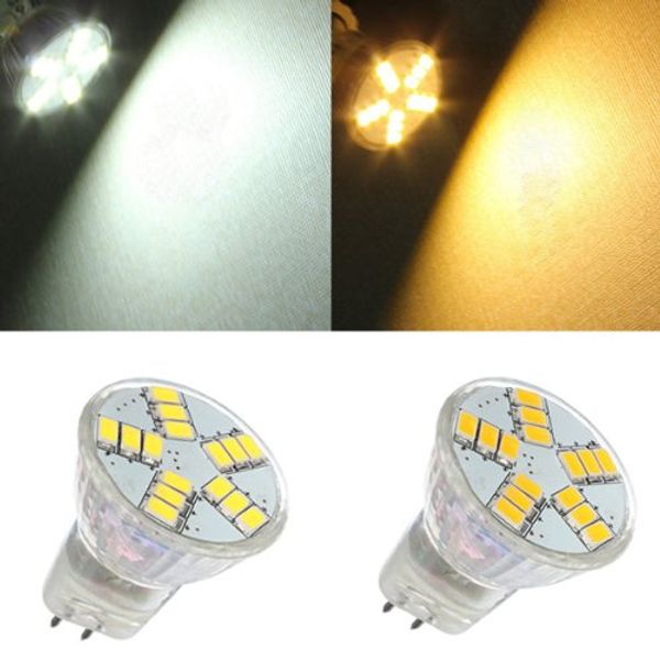 G4 MR11 LED Spotlights 15 SMD 5730 Bulbs Lights AC DC 12V Super Bright Warm-Cold White