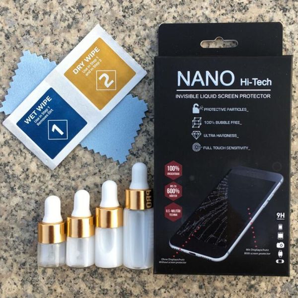 1ML 3ML 5ML Nano Coating Liquid Screen Protector for Universal Glass Screen Guard Film For All Smartphone 9H 4D 5D Full Curved Glass