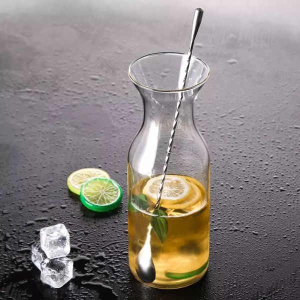 50PCS Stainless Steel Bar Spoon Mixing Spoon Long Handled Drink Mixer Spiral Pattern Bar Cocktail Shaker Spoon Bartender Wine Tools DHL