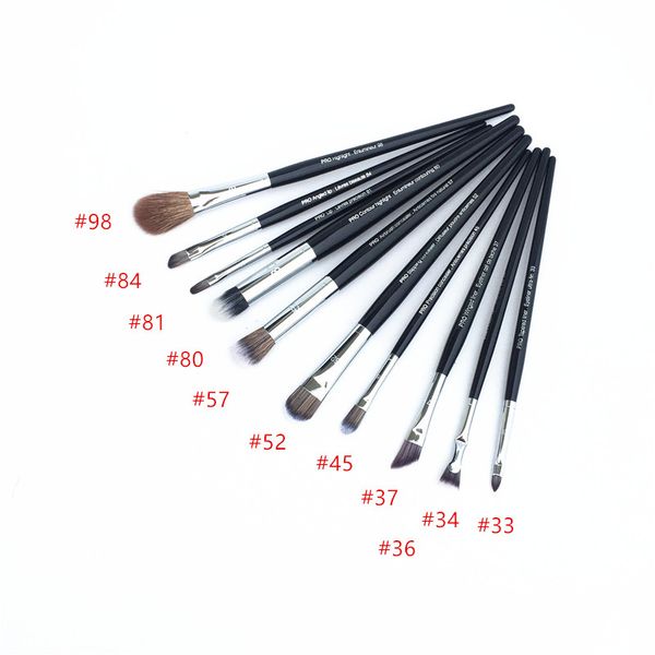 Pro EYE Makeup Brushes Tightline-Tapered-Winged Eye Liner 32-33-37 Precision-Stippling-Airbrush Concealer 45-52-57 Anlged-Lip 81-84 Beauty C