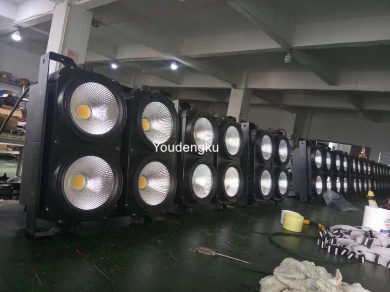 6 pieces 2in1 Warm White + Cool White 2*2 Matrix 4x100w COB LED Four Eyes Blinder beam led Light