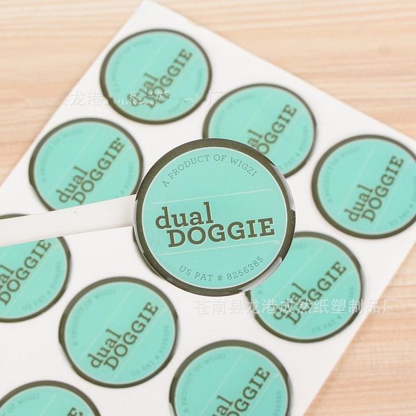 Customized high quality PVC package waterproof sticker label vinyl round sheet self adhesive sticker label bottle seal decal