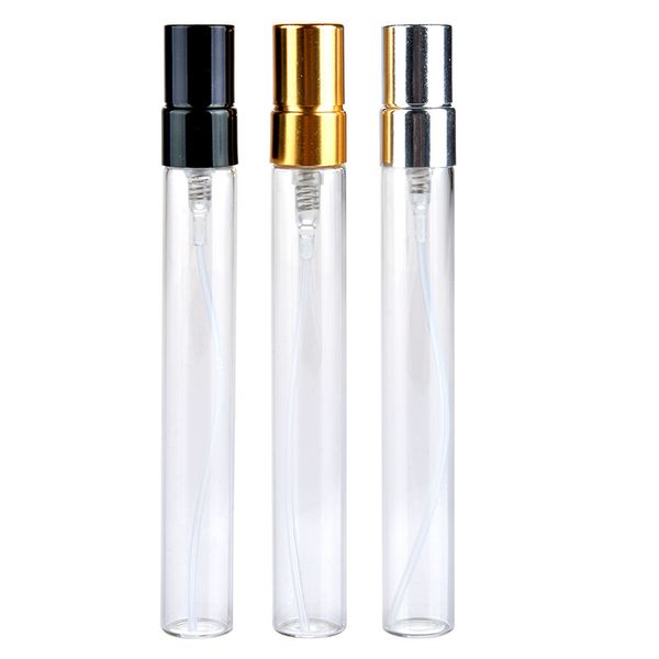 2ML 3ML 5ml 10ML Glass Spray Transparent Glass Perfume Bottle Travel Bottles Portable Empty Sample Packaging Cosmetic Containers With Alumin
