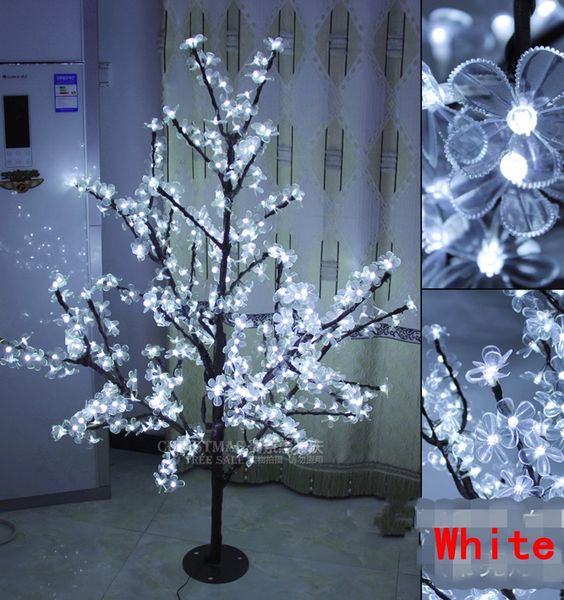 LED Cherry Blossom Tree Light 576 pcs LED Bulbs 1.5m Height 110-220v Seven Colors for Option Rainproof Outdoor Usage