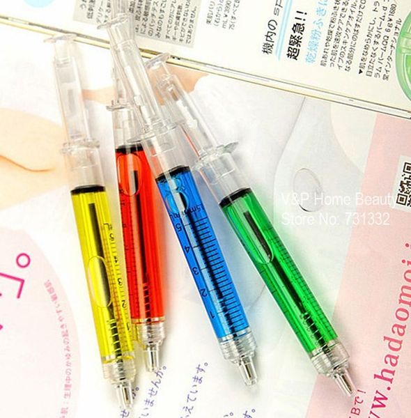 free shipping 2018 new hot Syringe pen Ballpoint pens 0.7mm signature Stationery ballpen caneta escolar Novelty gift Office school supplies
