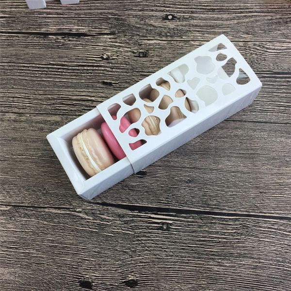 Dessert Macaron White Hollow-out Packaging Box Mooncake Box Baking Cookies Food Package Box
