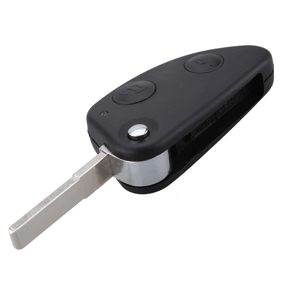 2 Button Flip Fob Folding Car Key Shell Case for Alfa Romeo GT Uncut Blade Car Key Case NO Chip Keyless Entry Remote Key