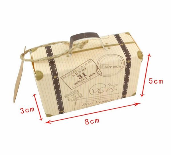 Traveling Holiday Wedding Graduation Celebration Travel Suitcase Destination Birthday Luggage DIY Supplies Candy Box Party Favors