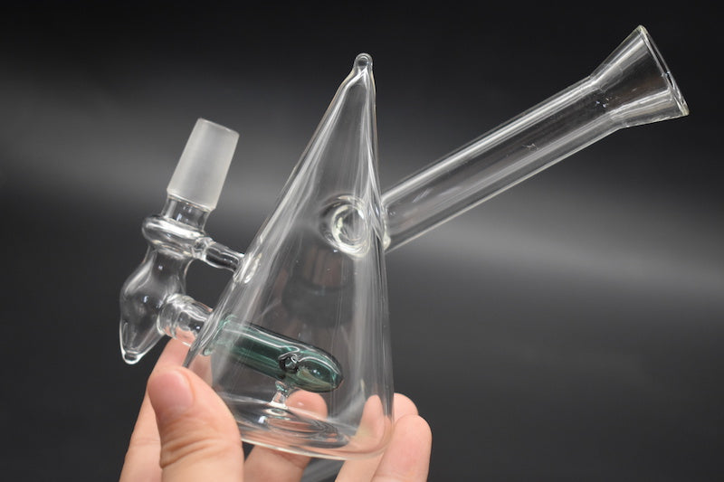 wholesale thick 14mm male Small water tobacco Bong glass oil rig Mini Bubbler Dab Rig downstem Perc Heady Glass Water Pipes Bongs