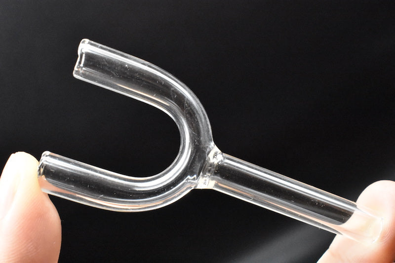 Thick Glass HOOVER Y type Doule Tubes Snuff Snorter Sniff Dispenser Nasal Smoking Pipe Endurable Tobacco Pipe