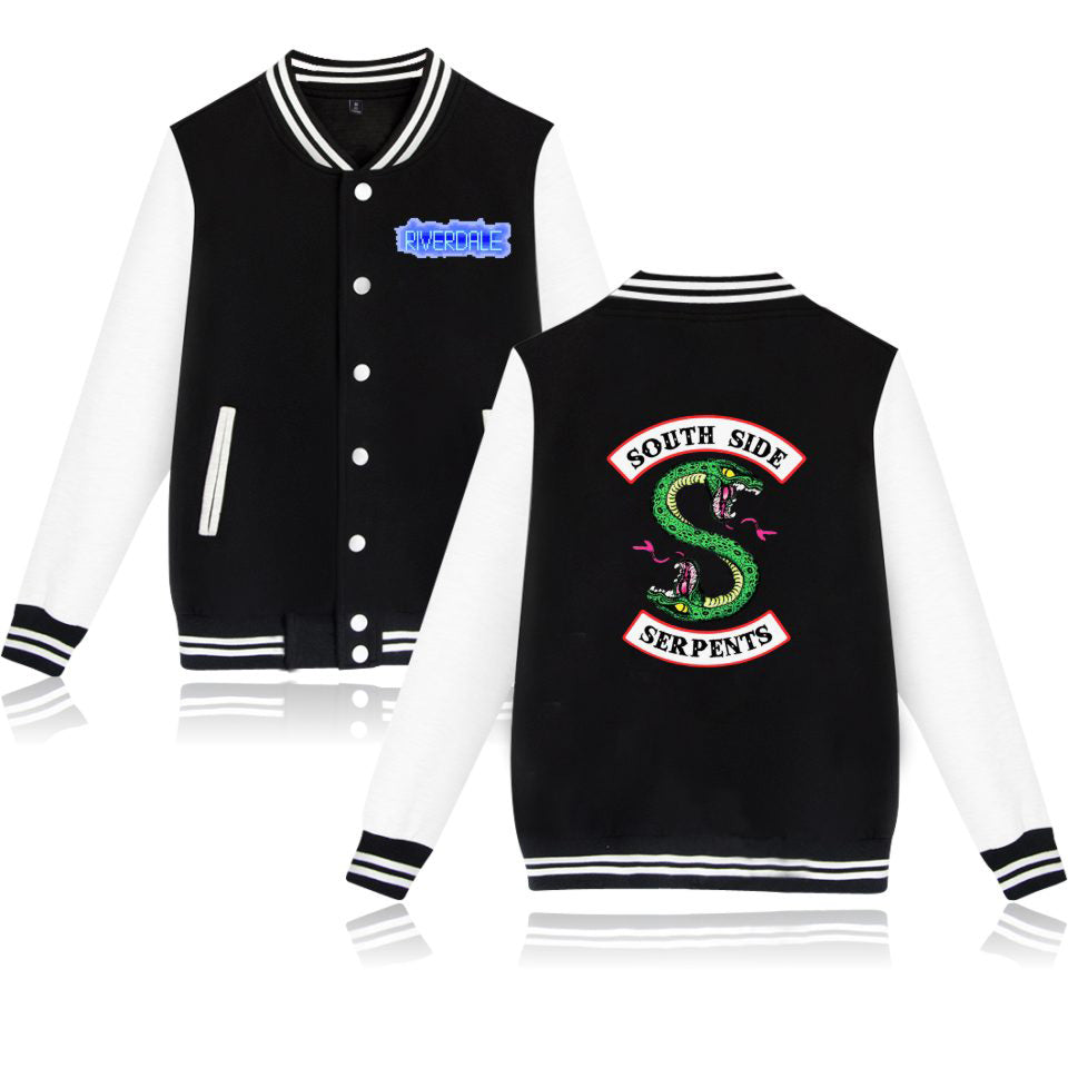 blackday new spring riverdale hit tv play baseball jacket men women casual college uniform coat jacket women streetwear coat