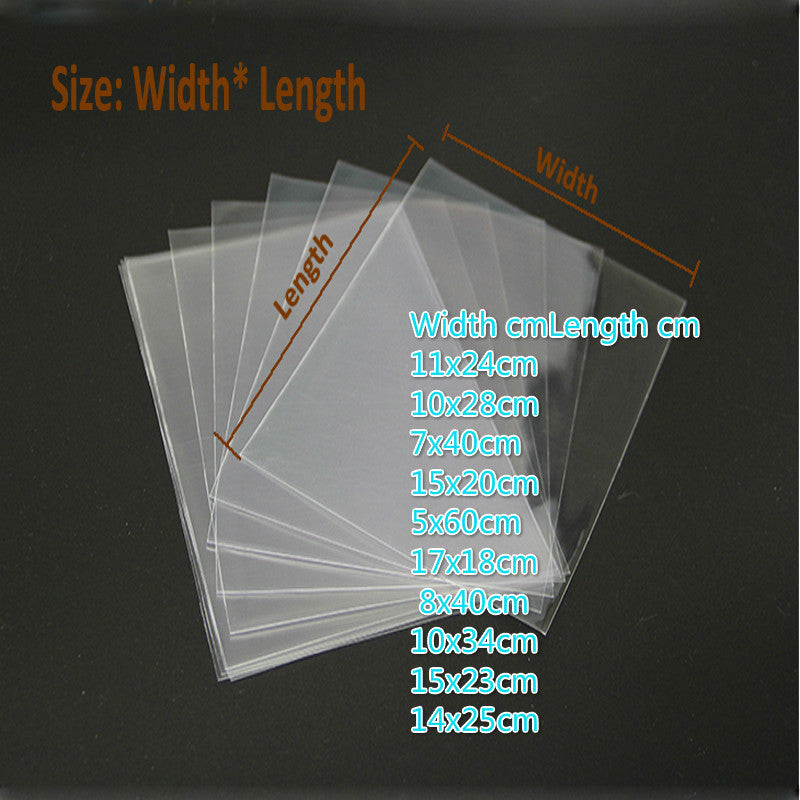 Cellophane Bags 200pcs-lot Transparent Opp cosmetic Clear plastic gift bags candy tools flat pocket