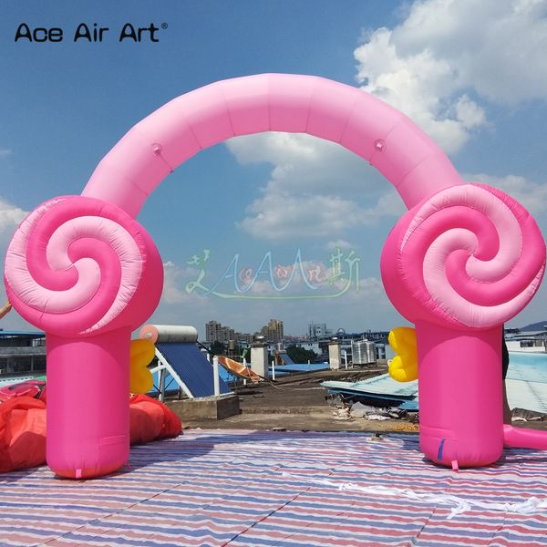 Newest Unique Style Arch Inflatable Candy Arch Lollipops Archway For Makets And Children&#039;s day