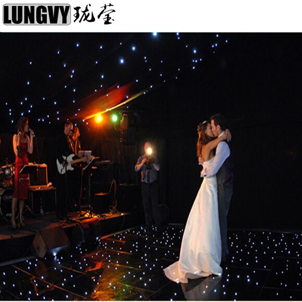 (25pcs Floors+1pcs Controller) Starlit Led Dance Floor White-Black Led Star Dancing Floor Stage Wedding Dance Floor Party Equipment
