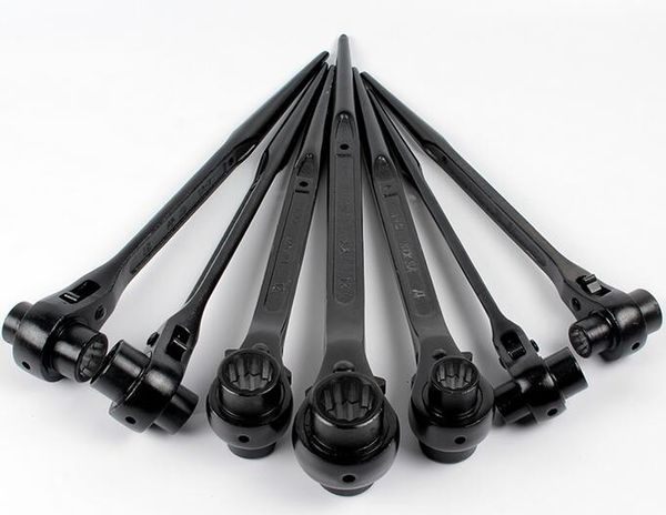 Quick Ratchet Wrench with Pointed Tail Dual Purpose Ratchet Handle CR-V Two-way Sleeve Automatic Wrench Spanner Hand Tools Auto Repair Tool