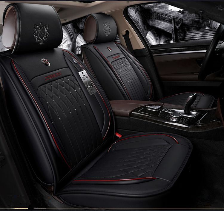 Universal Fit Car Accessories Interior Car Seat Covers Set For Sedan Quality PU Leather Adjuatable Five Seats Cover For SUV Automotive Cover