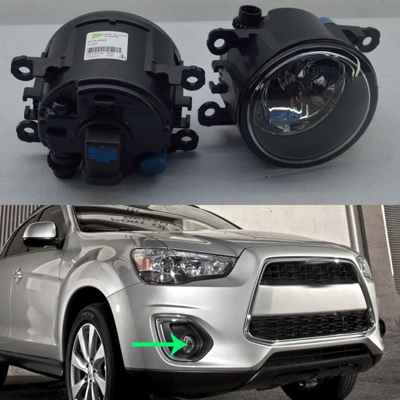For Mitsubishi Outlander Sport 2013-15 Car Vehicle Front Bumper Fog Driving Light Lamp COVER WITH BULBS LEFT RIGHT Side