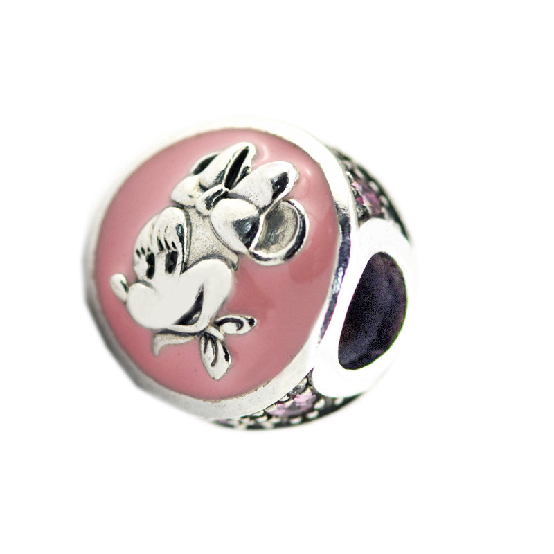 Fits Charms Bracelets 2018 New Bubblegum Rose Enamel Charm beads Original 925 Sterling Silver Charm DIY Jewelry For Women Making Wholesale