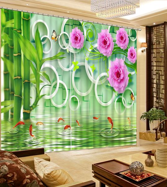 Flower Curtains Printing Window Curtains For Living Room Bedroom Or Hotel Office Home Treatments Photo Curtain Drapes