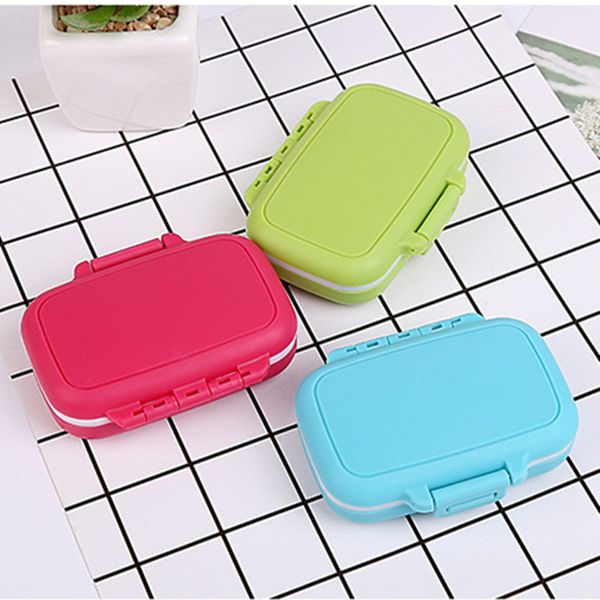 New Emergency box portable first aid kit Travel 3 lattice small Medical Kit Family Mini pill Storage bag wholesale jc-215