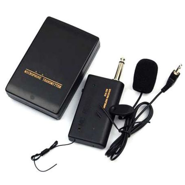 Remote Wireless Microphone Headset Stage Mic System Receiver Lavalier Clip NEW