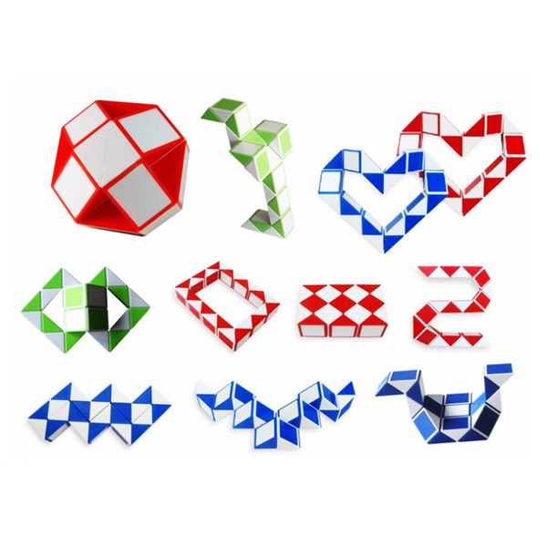 Cube Mini Magic Cube Kids Creative 3D Puzzle Snake Shape Game Toys Twist Puzzles Toy Random Intelligence Gift
