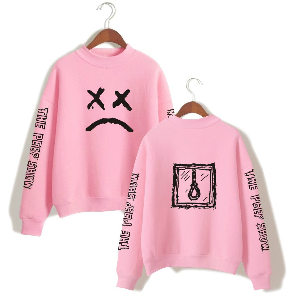 Blackday Fashion Lil Peep Spring Oversize Warm Turtlenecks Hoodie Sweatshirt Women-Men Long Sleeve Printed Sweatshirt Plus Size
