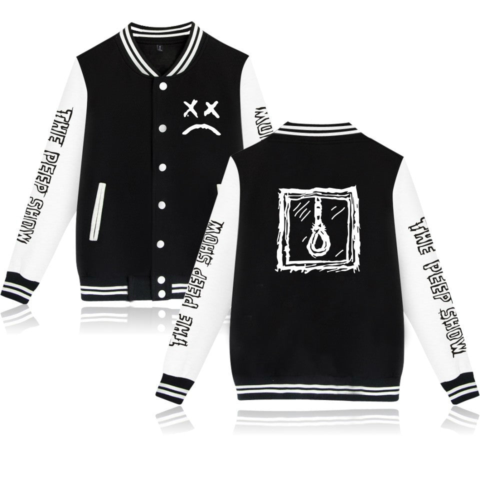 Blackday Hip Hop High Quality New Lil Peep Baseball Jacket Men-Women Long Sleeve Outwear Jacket College Style Clothes Plus Size 4XL