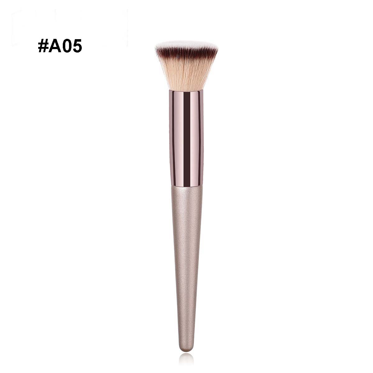 High quality Single makeup brush Champaign gold color wood handle Eyeshadow Blush brush 10 kinds available DHL Free Cosmetics brush