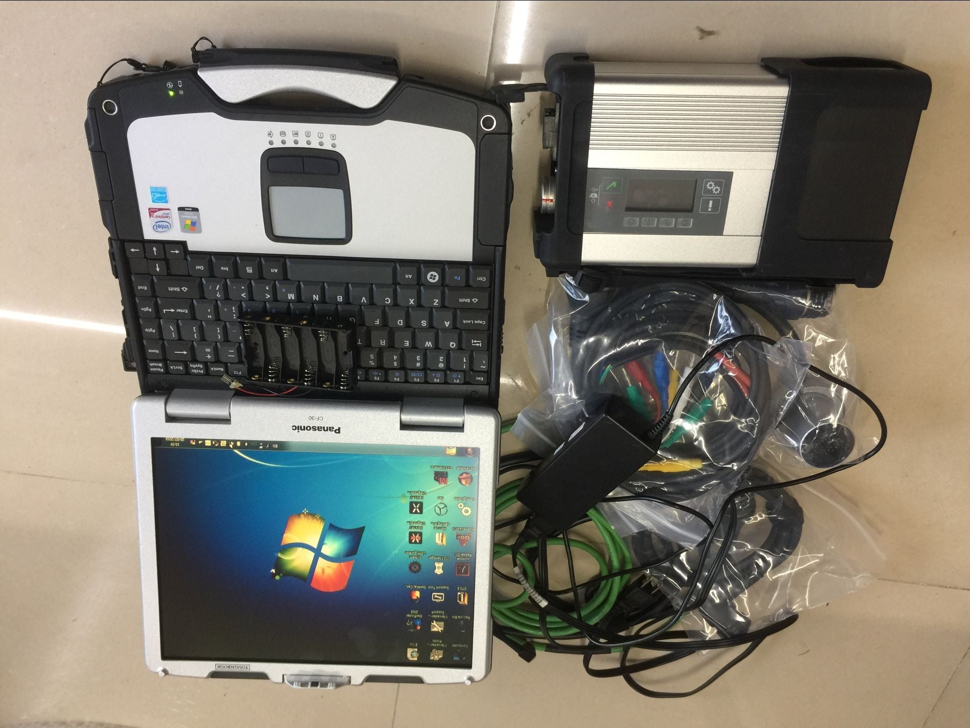 wifi MB star c5 sd diagnostic tool software with Toughbook CF30 laptop ssd 480gb car and truck scanner windows10 system ready to use