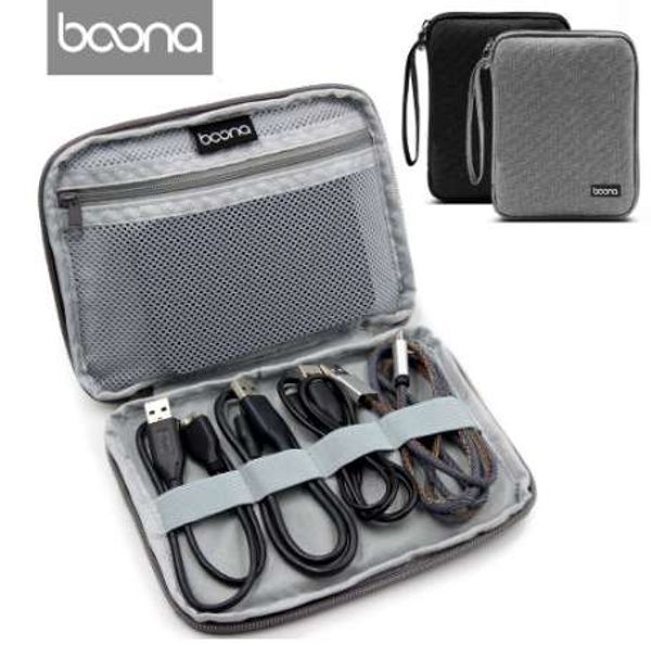 Boona Oxford Fabric Hard Disk bag Portable Protective Single Deck Carrying Case Travel Storage Bag for Electronic Gadgets