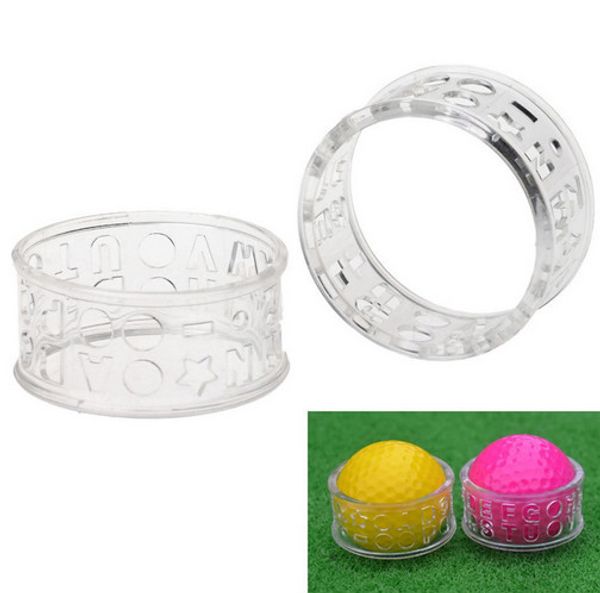 1PC Golf Training Aids Golf Ball Letters Alphabet Liner Line Marker Transparent Template Monogrammer Drawing Mark Tools NY066