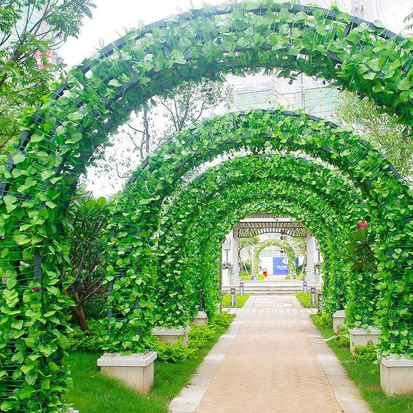 12pcs 230 cm Artificial Ivy Leaf Garland Plants Plastic green long Vine Fake Foliage flower Home decor Wedding decoration
