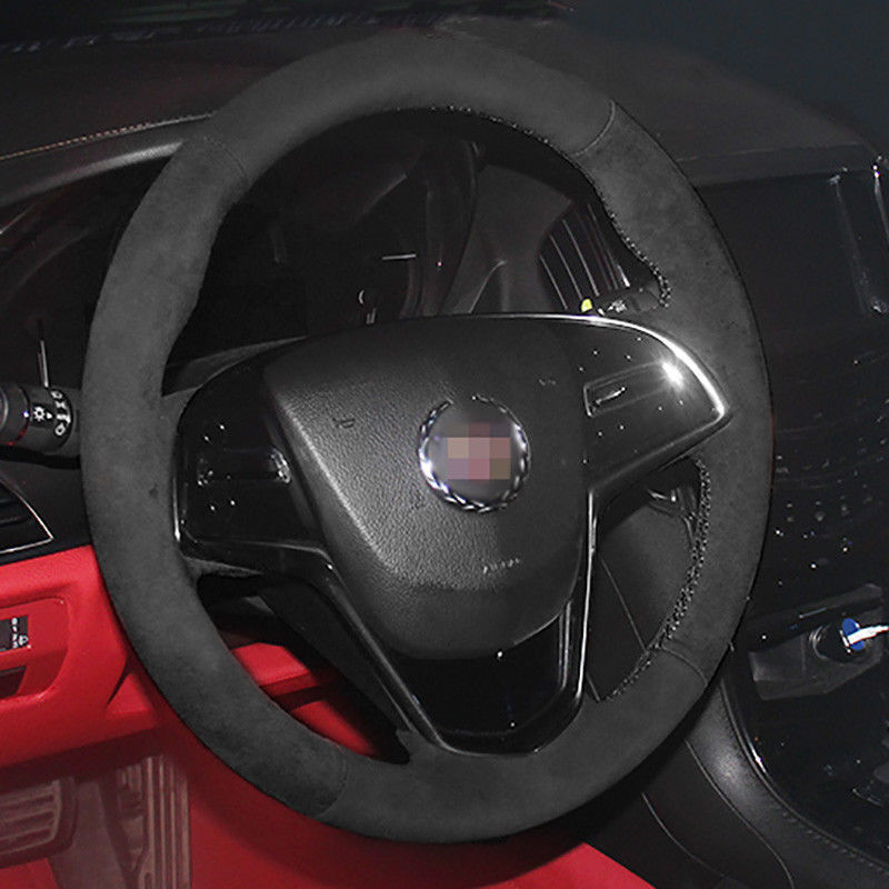 DIY Custom Hand Sew Car Steering Wheel Cover For Cadilac ATS