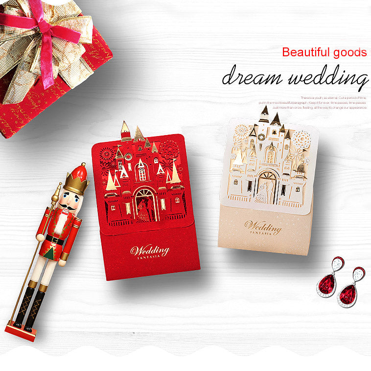 Wedding Party Favor Holders Gift Boxes Love Castle Chocolate Favors Paper Bags Candy Box