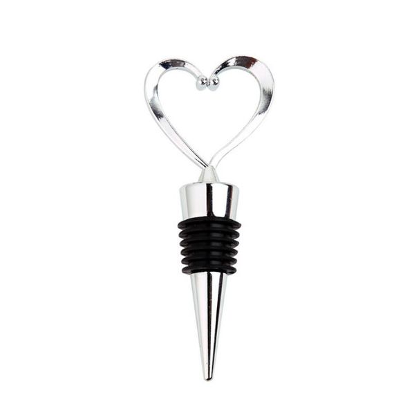 Wedding Favor Elegant Heart Shaped Wine Stopper Bottle Stopper Home Bar Tool For Party Gifts LX3936