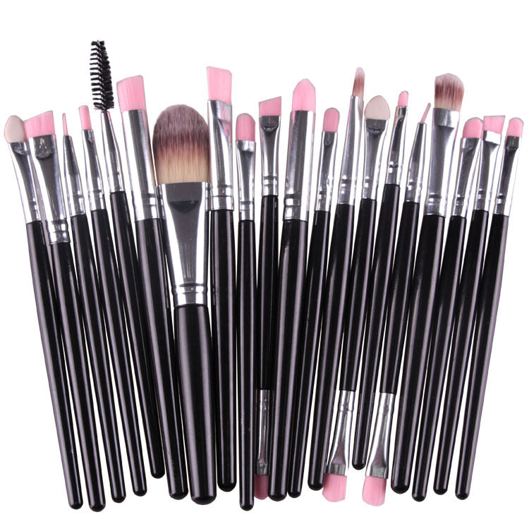 Professional Eye makeup brushes set 20pcs brush tools for eyeshadow eyebrow lips cosmetics DHL Free