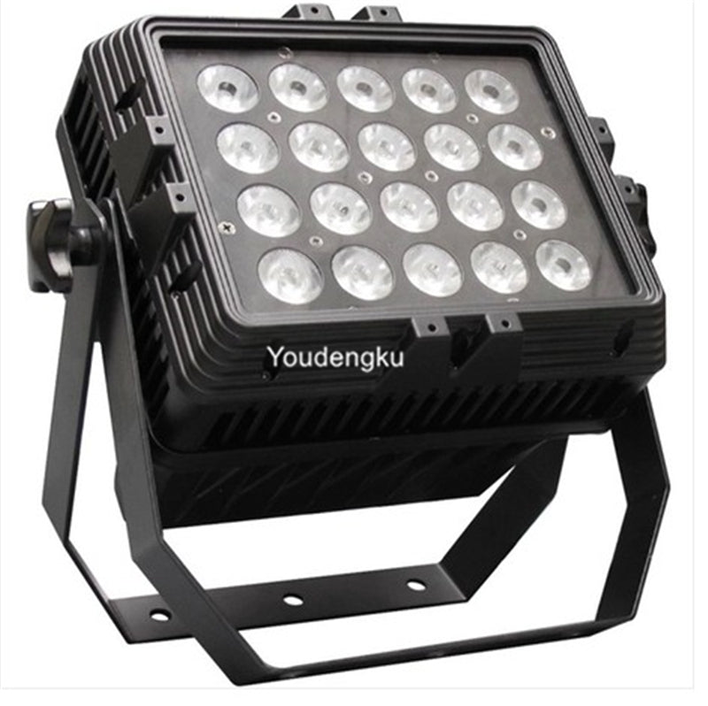 2 pieces Square LED City Color 24X18W RGBWA uv 6in1 outdoor LED wall washer lights rgbwa uv led city color light