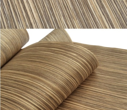 L:2.5Meters-pcs Wide:60cm Thickness:0.2mm Technology Zebra stripe wood veneer furniture table sticker