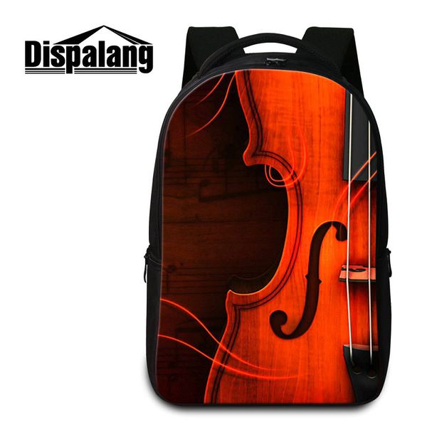 Violin Pattern Laptop Backpack For Teenagers 3D Printing School Bags For College Women Men&#039;s Daily Daypacks Rucksack Bagpacks Mochila R