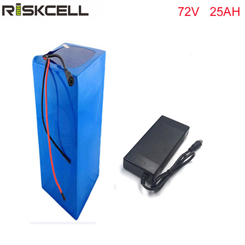ebike lithium battery 72v 25ah lithium ion bicycle 72v electric scooter battery for kit electric bike 2500w with BMS , Charger