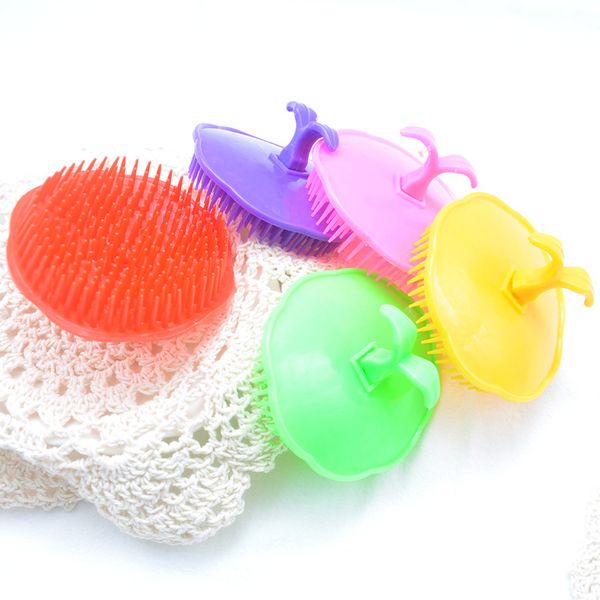 Comfortable Scalp Massager Comb Shower Body Cleaning Brushes Plastic Shampoo Washing Hair Massage Brush For Bathroom Colorful